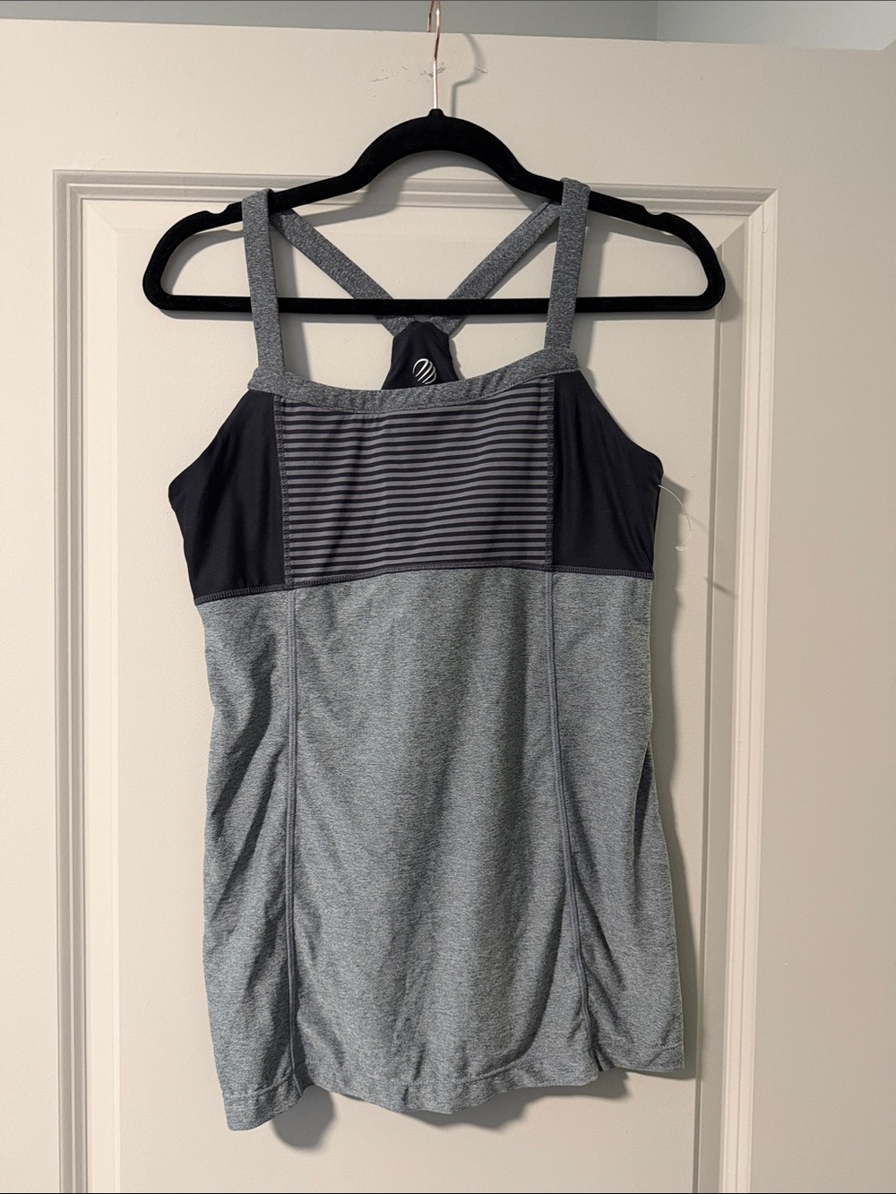 NWOT Grey and Black Athletic Top